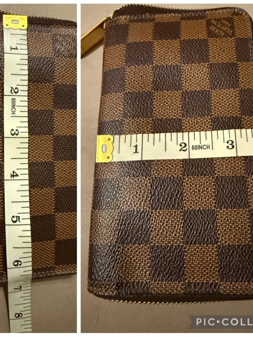 💯 Authentic Louis Vuitton Zippy Compact Wallet Damier Ebene